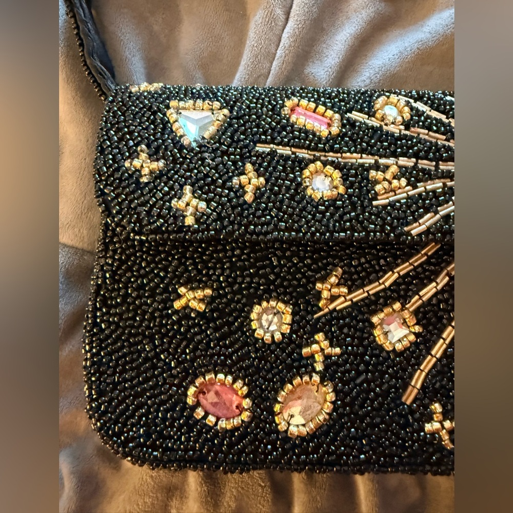 🆕From India to You- Celestial Beaded Bag, Black, NWT - Picture 3 of 7